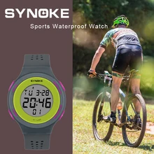 SYNOKE, ультратонкие, унисекс, электронные, светодиодный, цифровые, спортивные, водонепроницаемые, для женщин, мужчин, s, для дайвинга, 50 м, военные, спортивные часы, reloj
