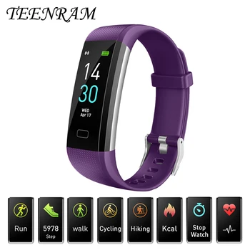 

Smart Watch Men Women Blood Pressure Measurement Waterproof Fitness Tracker Screen Bracelet Heart Rate Monitor Sport Smart Band