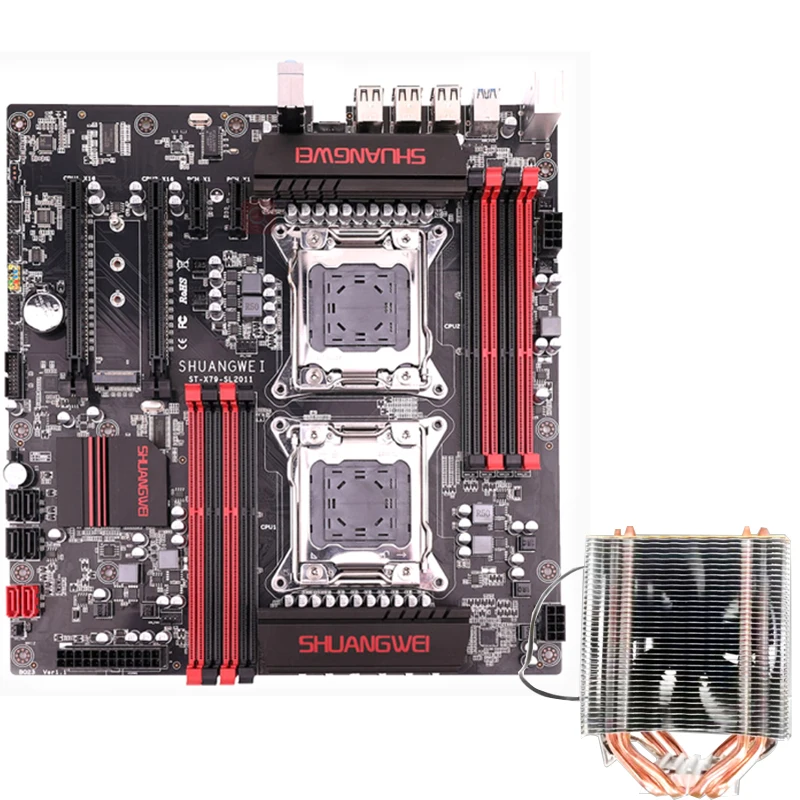 #^Special Price X79 motherboard LGA 2011 support 8*DDR3(256GB) memory and Xeon E5 processor with 2*cooler