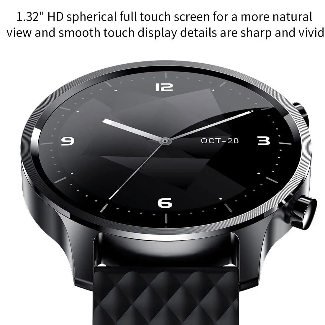 P30 2021 NEW Smart Watch Men 3D Spherical Full Touch Screen Fitness Watches For Men Temperature Heart Rate Monitor  Android ios