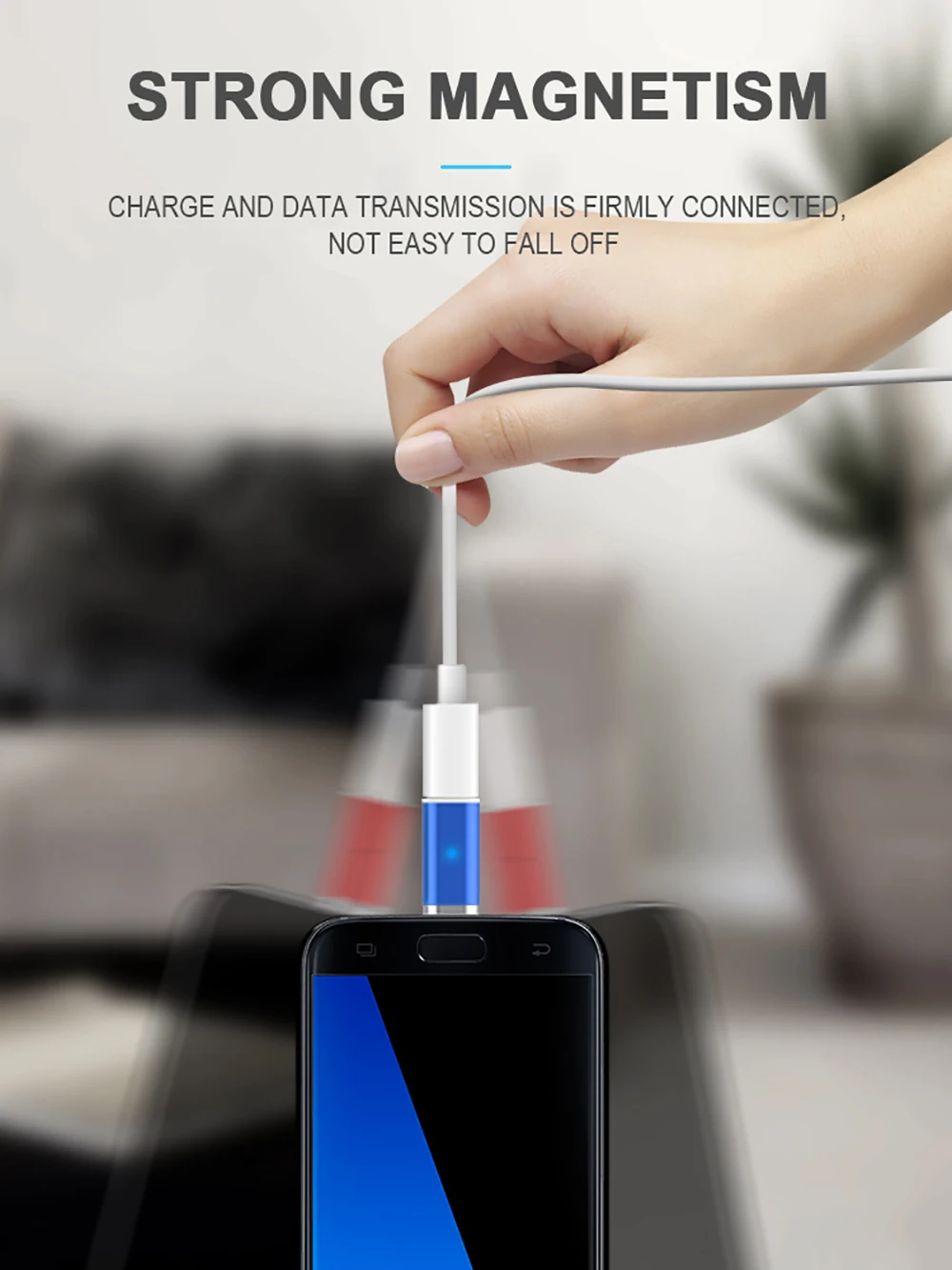 Cafele Магнитный адаптер usb type C для Micro usb type-C конвертер для IPhone Xiaomi huawei samsung кабель для зарядки телефона разъем