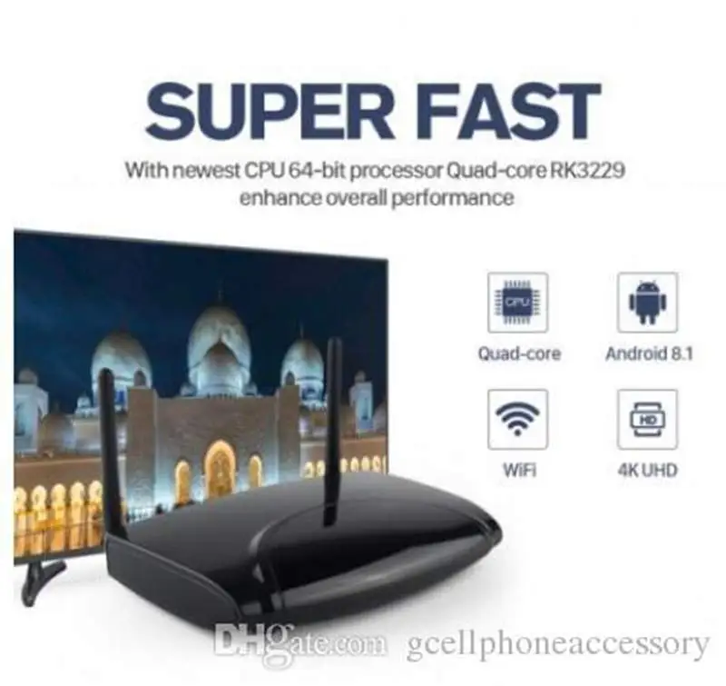 QHDTV IPTV Subscription Android 8.1 R2 4K IPTV Code 1 Year IPTV France Belgium Dutch Arabic Tunisia Algeria IP TV