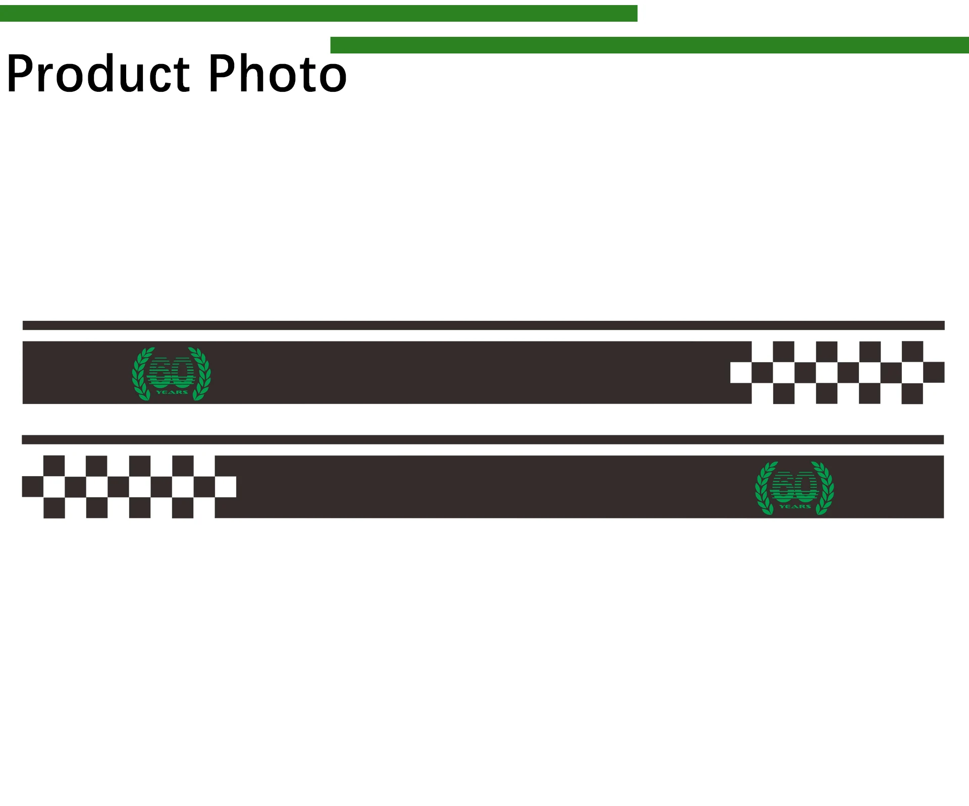 2 шт., наклейка на 60-летие, наклейка на дверь автомобиля, боковые полосы, наклейка для MINI Cooper Countryman R60 2010- JCW One, аксессуары