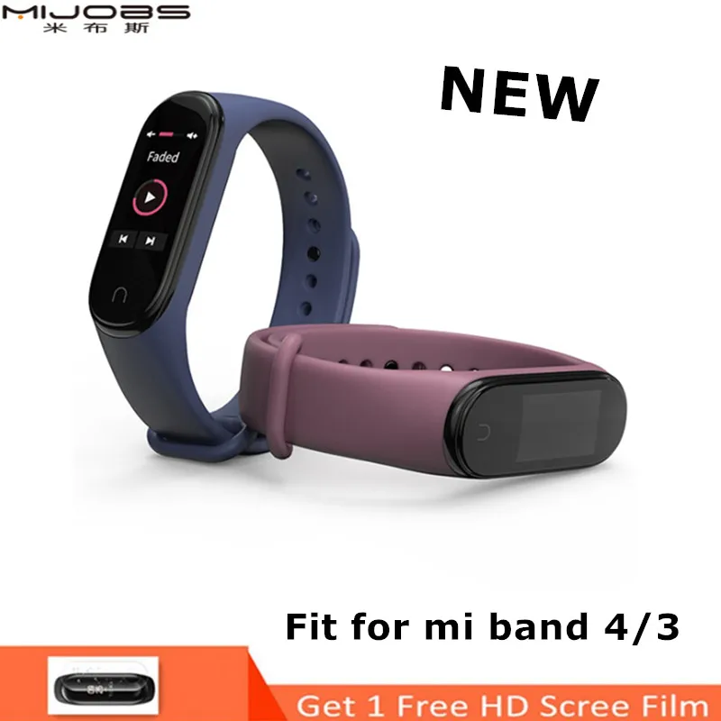 Спортивный силиконовый ремешок Mijobs для Xiaomi Mi Band 4 часов аксессуары 3 | Электроника