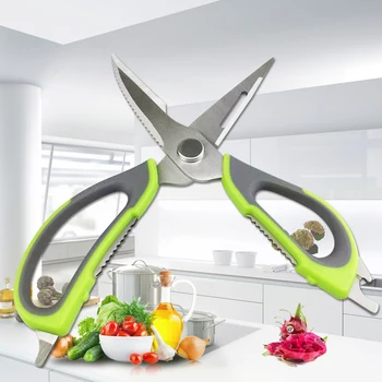 

Kitchen Scissors Knife For Fish Chicken Household Stainless Steel Multifunction Cutter Shears Cooking Tools