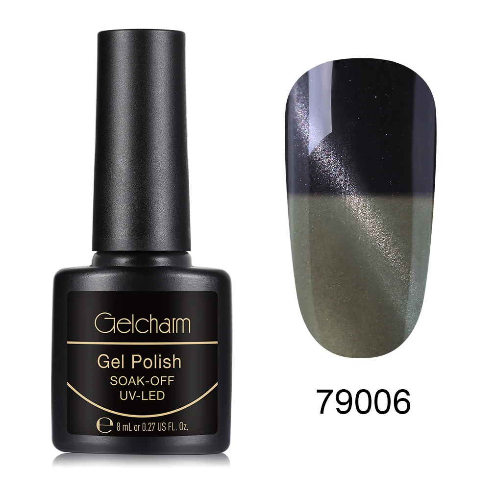 Gelcharm 8 мл Магнитный Гелевый лак для Ногтей Стойкий винный красный кошачий глаз дизайн ногтей гель лак для маникюра отмачиваемый УФ светодиодный гель лак - Цвет: WBMY79006
