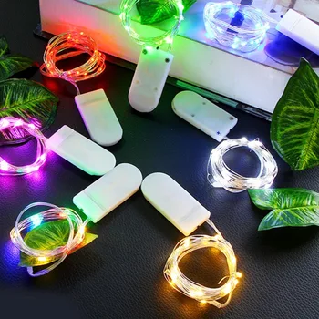 

Led Button Battery Box Copper Wire Light String