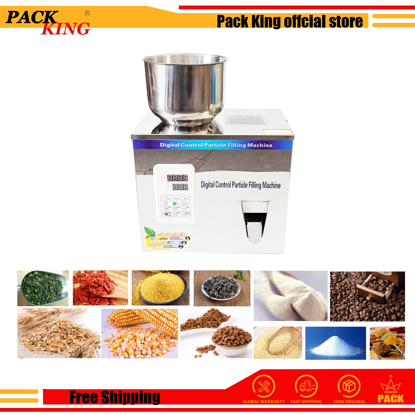 200g Weight And Filling Machine Tea Leaf Filler Grain Nut Sesame Seed