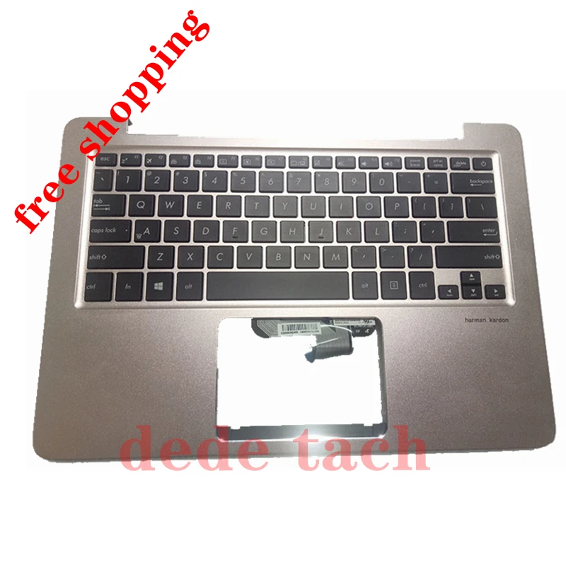 golden Для Asus Zenbook UX310 UX310F UX310UA UX310UQ ноутбук/ноутбук США подсветка клавиатура корпус серебро/серый цвет - Цвет: golden