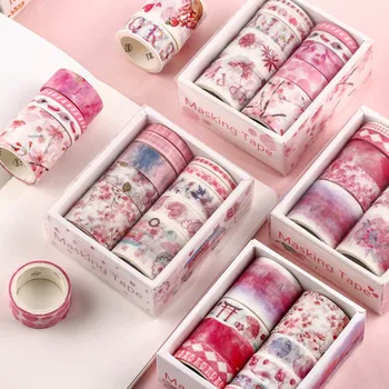 

10Rolls/set Masking Washi Tape Set Starry Sky DIY Label Sticker Adhesive Tape Japanese Scrapbooking Masking Tapes ForPhoto Album