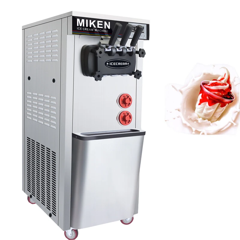 Commercial Threeflavor Ice Cream Machine 110/220v Vertical Automatic