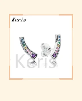 

100% 925 silver sterling 1:1 classical 297077 exquisite female earrings jewelry