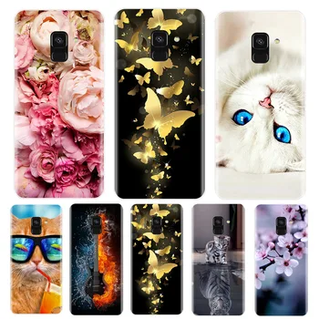 

Phone Case For Samsung Galaxy A3 A5 A7 2016 2017 Soft Silicone TPU Cute Cat Painted Back Cover For Samsung A6 A8 Plus 2018 Case
