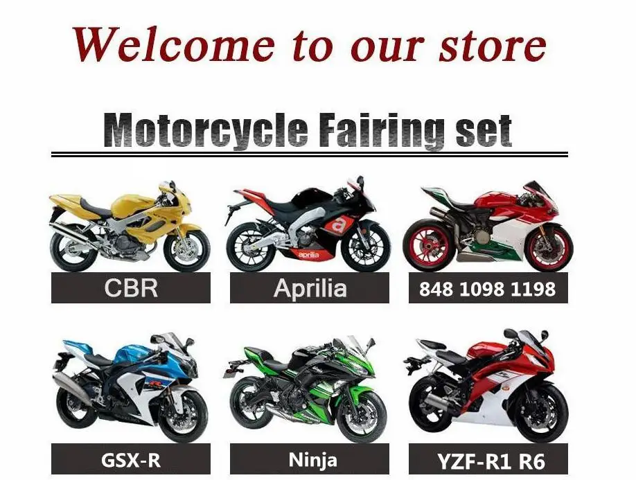 4 подарки ABS литья под давлением Полный обтекатели комплект подходит для YAMAHA YZF-R1 15 16 пользовательские Обтекатели красный черный