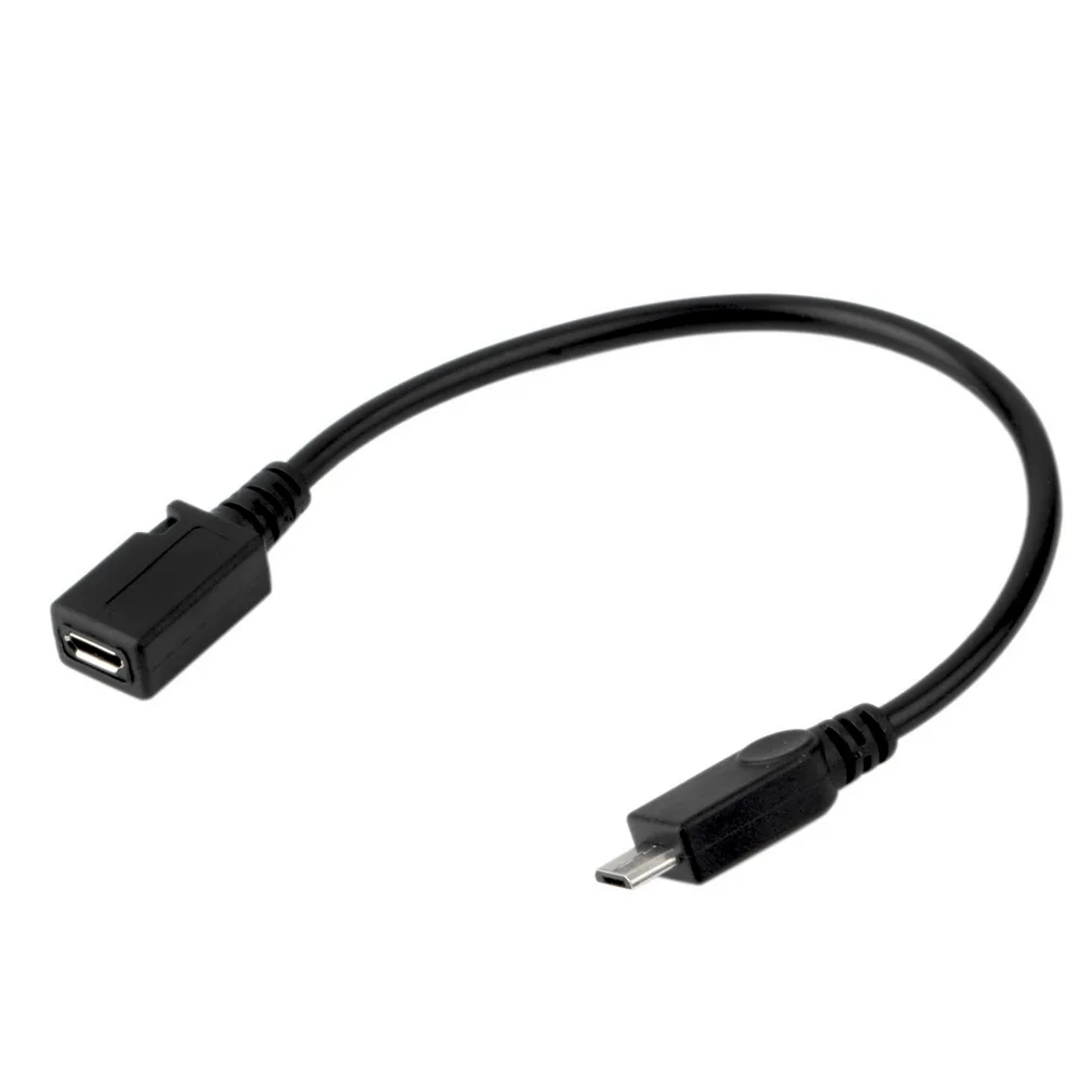 Высокое качество 1 шт. Plug& Play 480 Мбит/с 15 см USB B Micro USB Мужской Женский M/F УДЛИНИТЕЛЬ зарядный кабель шнур провод конвертер адаптер