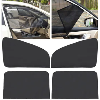 

4Pcs Sunshade Front+Rear Side Window Mesh Shield UV Protection Magnetic