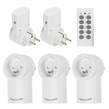 

Universal French Standard AC220V Power Socket Plug 433mhz RF Wireless Remote Control Socket Outlet Compatible Broadlink RM Pro+