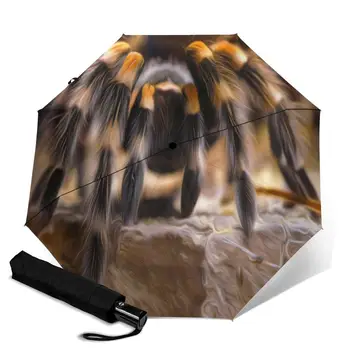 

Tarantula creative men's and women's automatic three fold umbrella rainy day colorful fashion umbrella