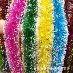 2 M Snowflake Wool Tops Color Stripes Latte Art Madder Christmas Decorations Festive Holiday Celebration Export