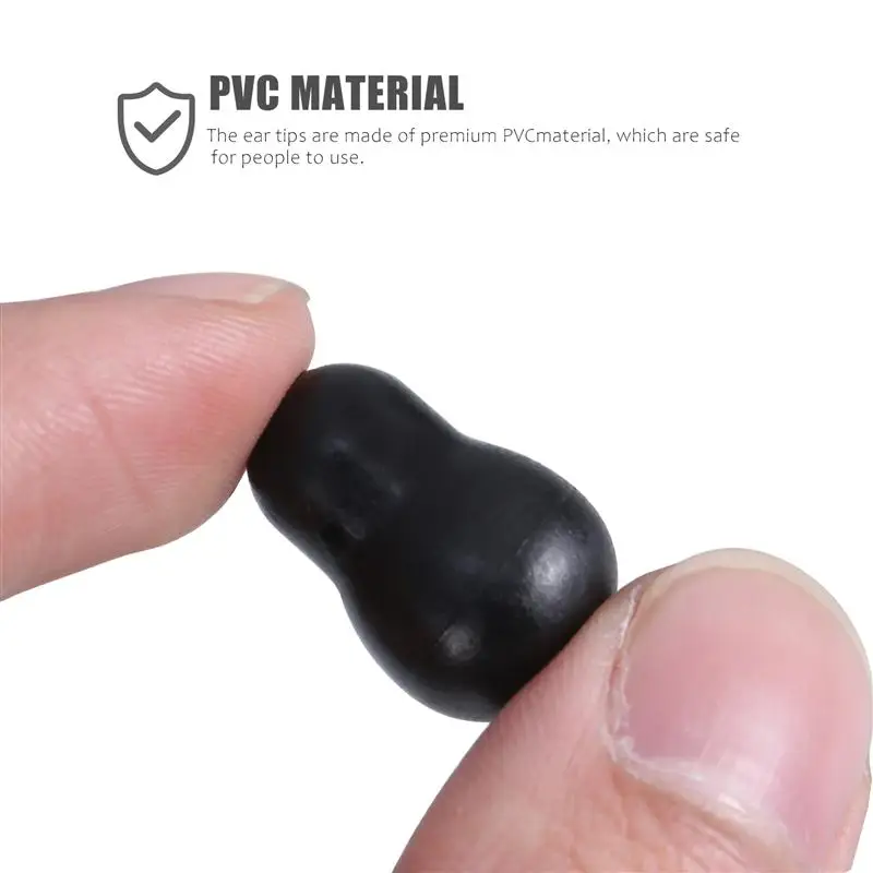 2Sets Durable Stethoscope Earplug Replacement Earbud for Hospital Clinic isolate the interference from external noise PVC Earbud