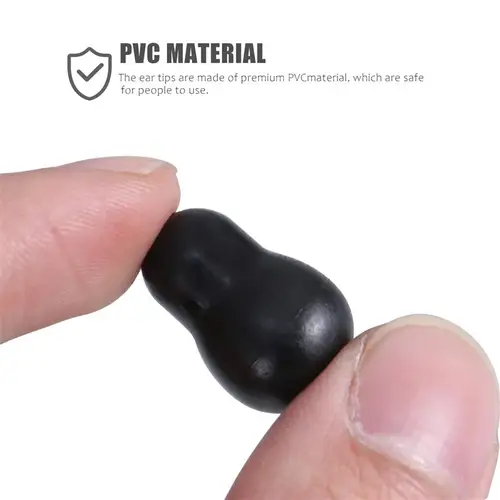 병원 클리닉용 내구성 청진기 귀마개 교체 이어버드, 외부 소음 차단, PVC 이어버드, 2 세트 4