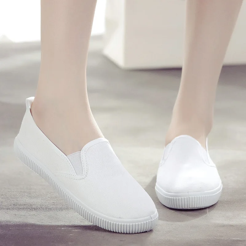 

2019 Factory direct white boss shoes 2019 spring and summer good quality student shoes work board