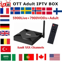 Tanix TX6S Android 10,0 tv Box Allwinner H616 4 Гб 64 ГБ 1 год Франция Португалия Бельгия Нидерланды Бельгия Италия IP tv подписка