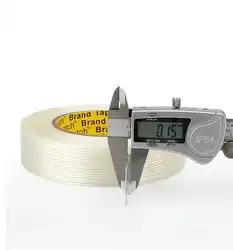 2 pièces de ruban adhésif en Fiber de haute viscosité, non marquant, transparent, simple face, étanche, haute température 