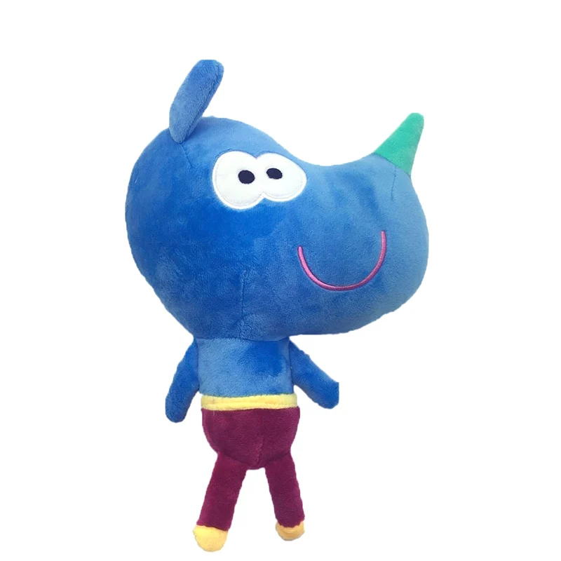 6 стилей 20-30 см Hey Duggee Мягкие плюшевые игрушки Betty Happy Rhino Кукла День рождения милые аниме из мультфильмов рождественские подарки для детей - Цвет: Tag 26cm