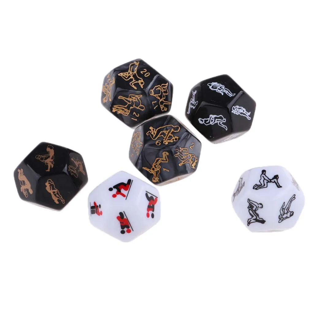 6 Pcs Love Says Love Dice For Lover Couple Loves 1.2cm Plastic