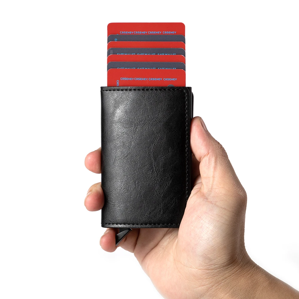 Чехол-ключ 2019 металлический держатель для карт ID с RFID винтажный Чехол