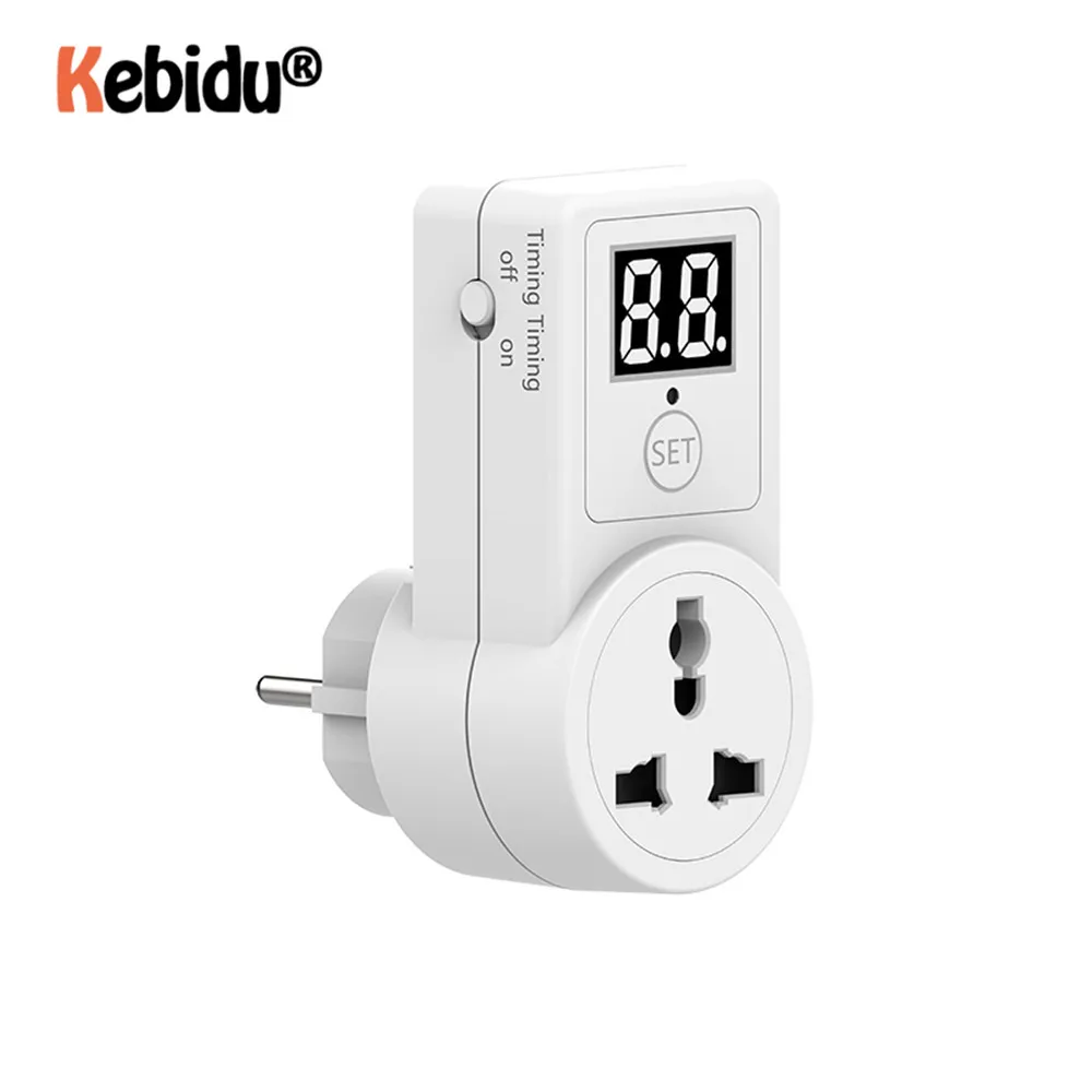 2 240v Outlet On Off Programmable Timing Socket 2300w Electronic Digital Timer Switch Socket Timing Switch Eu Plug Electrical Plug Aliexpress