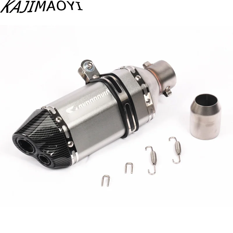 Универсальный мотоцикл Akrapovic выхлоп модифицированный Кроссовый глушитель для CBR250 MT07 FZ6 CB600 ATV Dirt Pit Bike