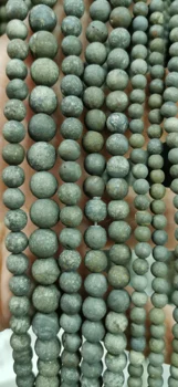 

Matte Crab Natural Pyrite Crystal Ball round Iron Gold Gemstone Loose Beads 4mm 6mm 8mm 10mm 12mm 16inch