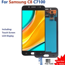

Amoled LCD For Samsung Galaxy C8 C7100 C710 C7 2017 LCD Display Touch Screen Digitizer Assembly LCD Display For Samsung C8 C7100