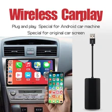 Jiuyin carplay sem fio apple android auto ligação inteligente usb dongle para carro android navegação jogador carplay interconexão telefone