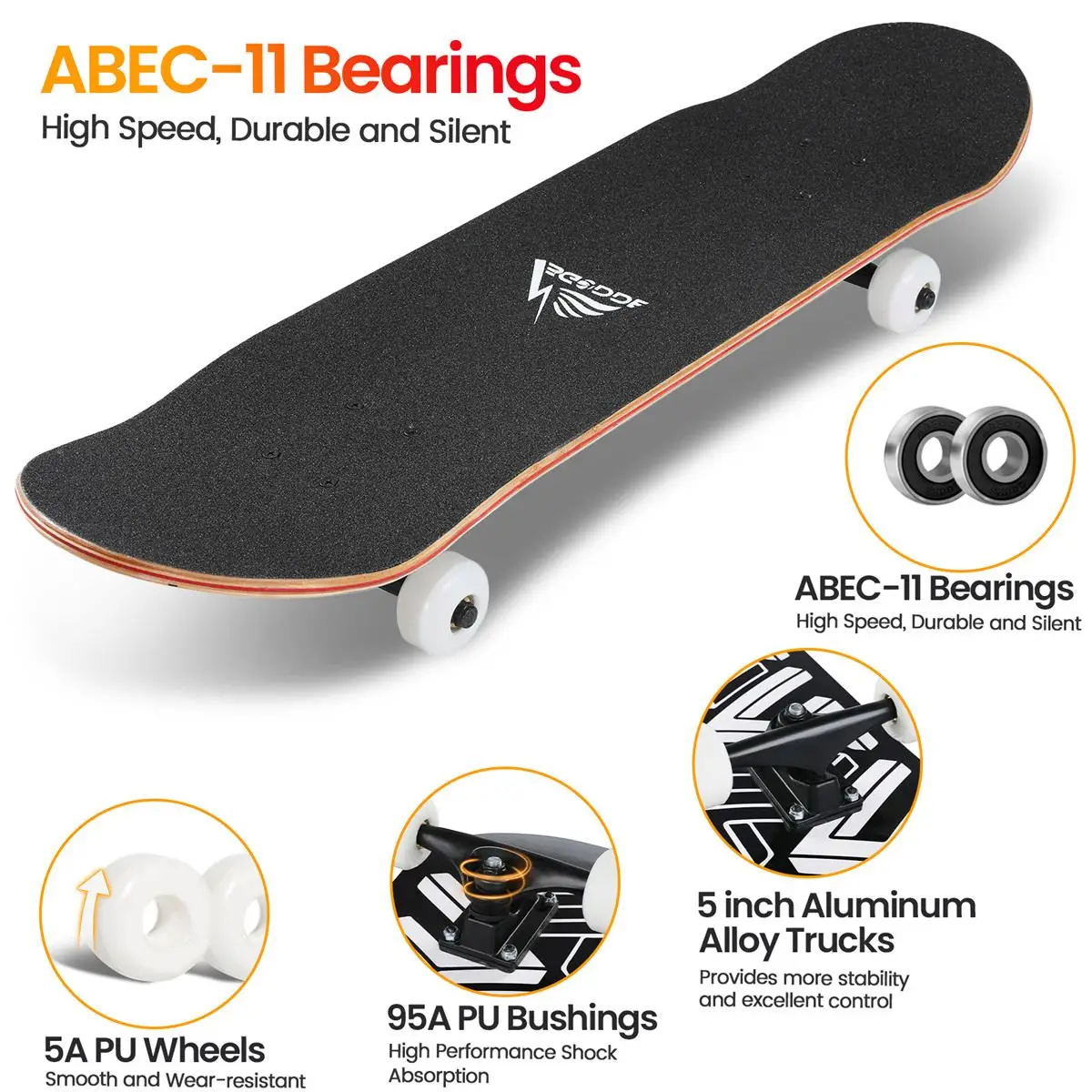 80cm Longboards Skateboard Standard Skateboards 7 Layer Double Kick Concave  Pro Skateboards for Teens Beginners Adults - AliExpress