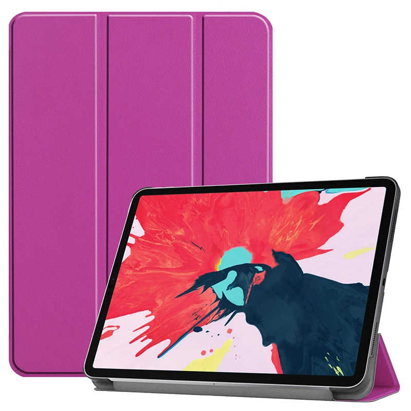 Trifold Auto Sleep Wake UP Smart Cover for iPad Pro 11 2020/2018 Tablet Magnet Flip PU Leather Case+Pen | Компьютеры и офис