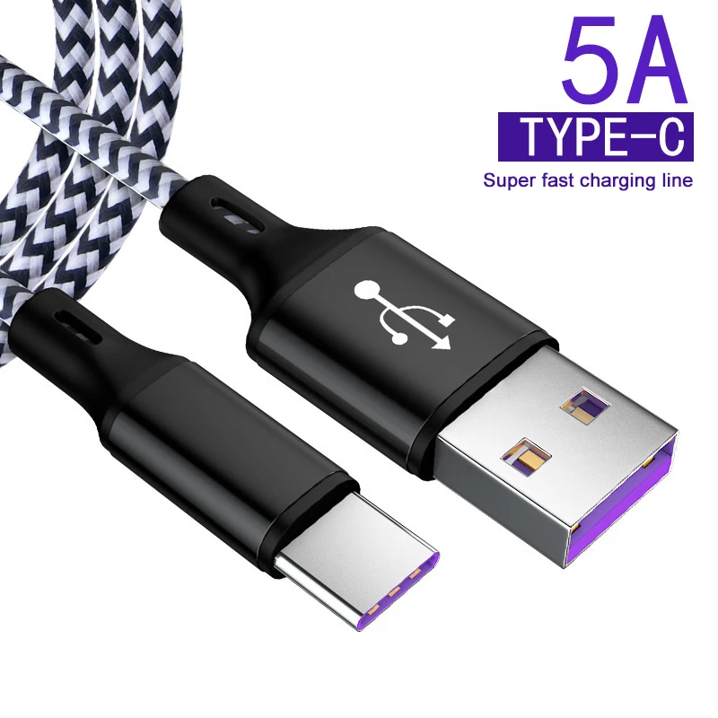 

Cherie 5A Type C Cable USB C Cable Fast Quick Charge QC 3.0 Cables Fast Charging USB Type C USB C Cable For Samsung Huawei P20