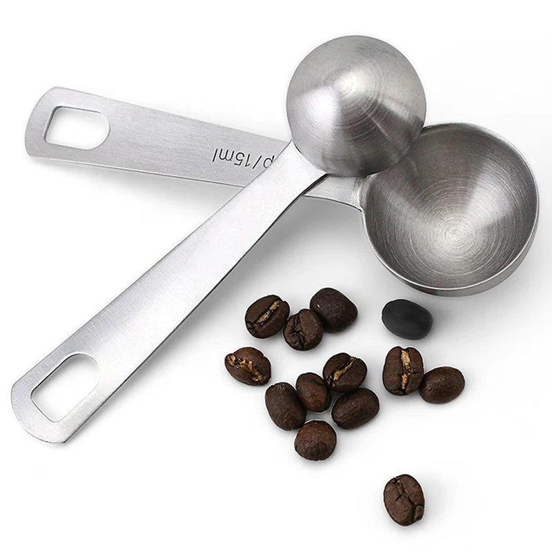 6 pcs/set Measuring Spoons Stainless Steel Seasoning Coffee Tea Measuring Spoons With Scale Bakery Tool Kitchen Supplies