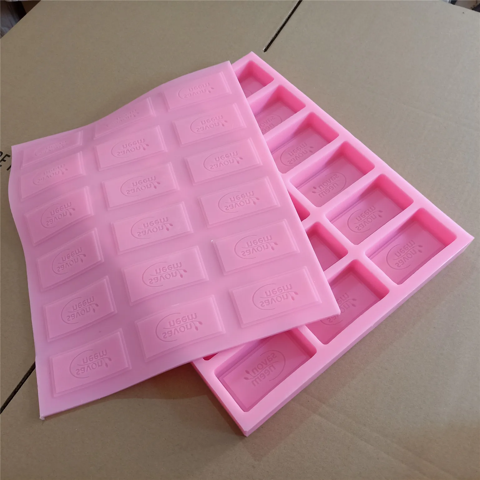 16 Cavities Bar Soap Mold Mould Customize Silicone Mold for Cold Process Natural Soap Making