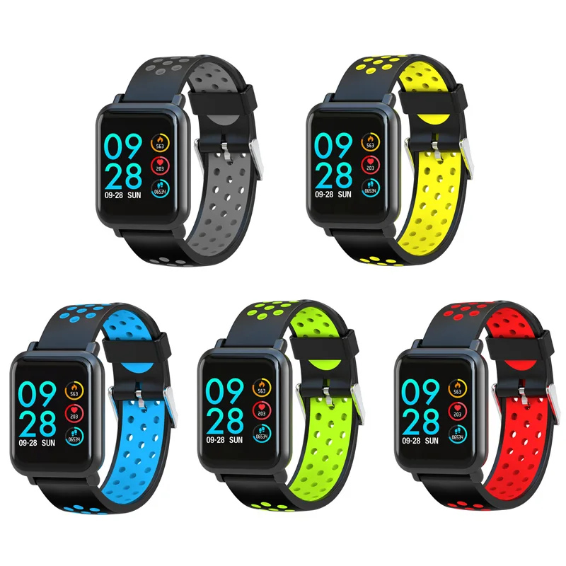 SN60 Smartwatch S9 2.5D OLED экран Gorilla glass кровяное кислородное кровяное давление полями IP68 Водонепроницаемый трекер активности Смарт-часы