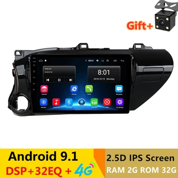 

10.1" Quad Core Android 9.1 Car DVD GPS For TOYOTA Hilux 2016 2017 Multimedia Navigation Radio stereo headunit bluetooth wifi