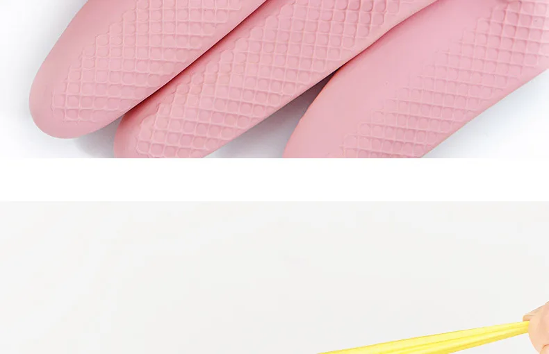 Single li si 1057 Gloves Household Kitchen Cleaning Wash Dishes Laundry Waterproof Thin Reflective Latex Gloves