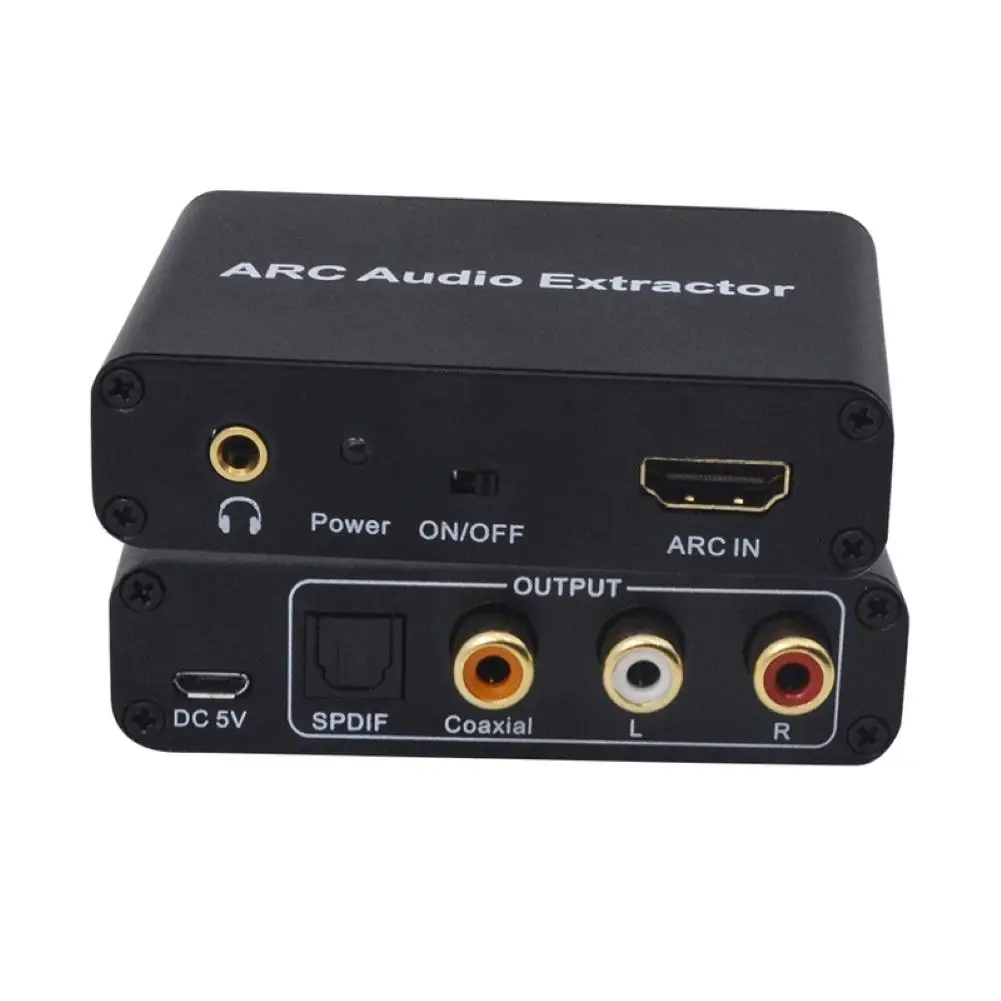 Конвертер HDMI аудио адаптер DAC ARC L/R коаксиальный SPDIF Jack экстрактор обратный канал 3