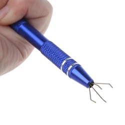2022new metal grabber pinças para agarrar pequenos componentes & ic chips durável ferramenta de mão l4mb