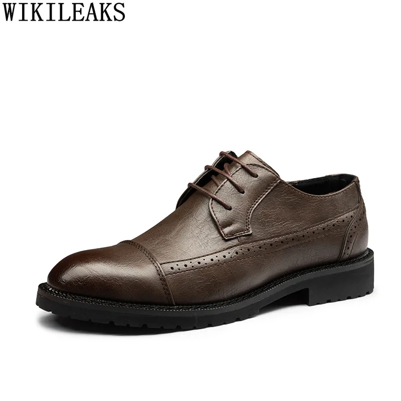 

Office 2024 Italian Dress Shoes Mens Fashion Oxford Shoes for Men Wedding Dress Leather Shoes Men Formal Coiffeur Zapatos Hombre