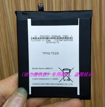 

3.85V 3000mAh 396272 cell phone battery For Wiko Wim Lite Battery with Repair Tools for gift