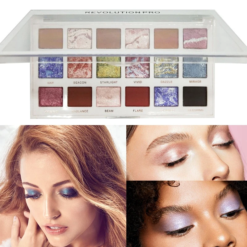 

18 Colors Creative Shimmer Matte Eyeshadow Palette Smudge-proof Colorfast Easy To Color Eye Shadow Powder Cosmetic