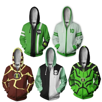 

Ben10 Fashion Autumn Winter Hoodie Sweatshirt Cosplay Cartoon Anime Figures Boys Clothing Sport Wear Casual Hip Hop Sweatshirts